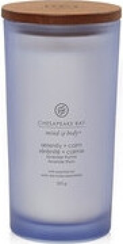 Chesapeake Bay Scented candle with wooden lid - Lavender Thyme