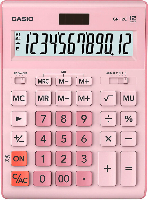 OFFICE LOMMEREGNER GR-12C-PK PINK, 12-CIFRET DISPLAY