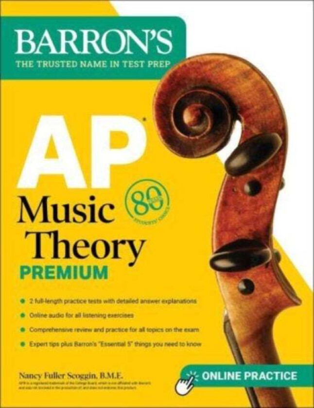 AP Music Theory Premium, Fifth Edition: 2 Practice Tests + Comprehensive Review + Online Audio av Nancy Fuller B.M.E. Scoggin