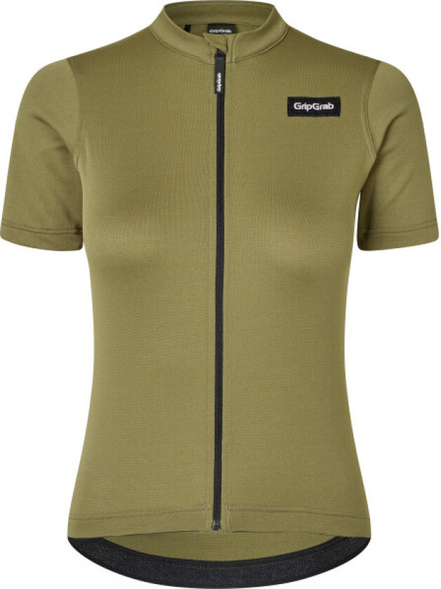 Gripgrab Women's Gravelin Merinotech Short Sleeve Jersey Olive Green M, Olive Green