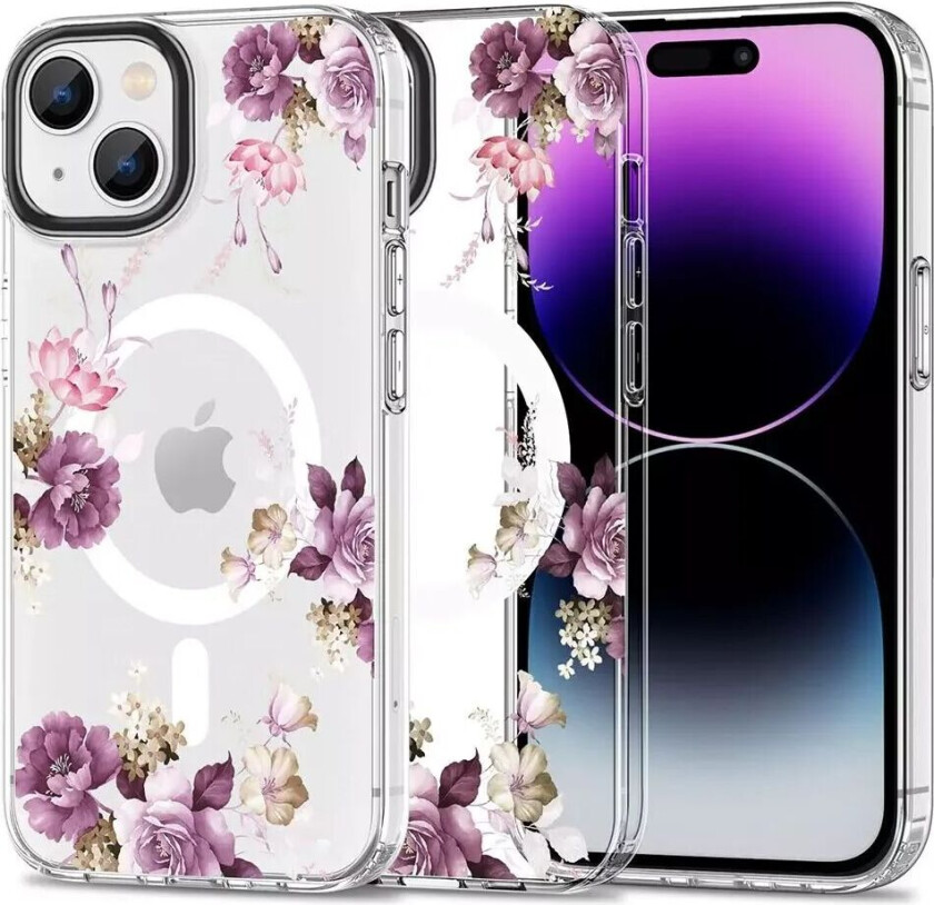 Tech-Protect iPhone 15 Tech-Protect MagMood Deksel - MagSafe Kompatibel - Spring Floral