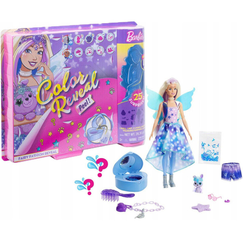 Color Reveal Fairy Fashion Lekesett - Fe Med 25 Overraskelser