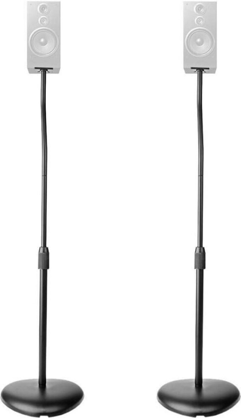 Bilde av Nedis Speaker Mount Kompatibel med: Universell Gulv 4.5 kg Høydejusterbar ABS / Stål Sort