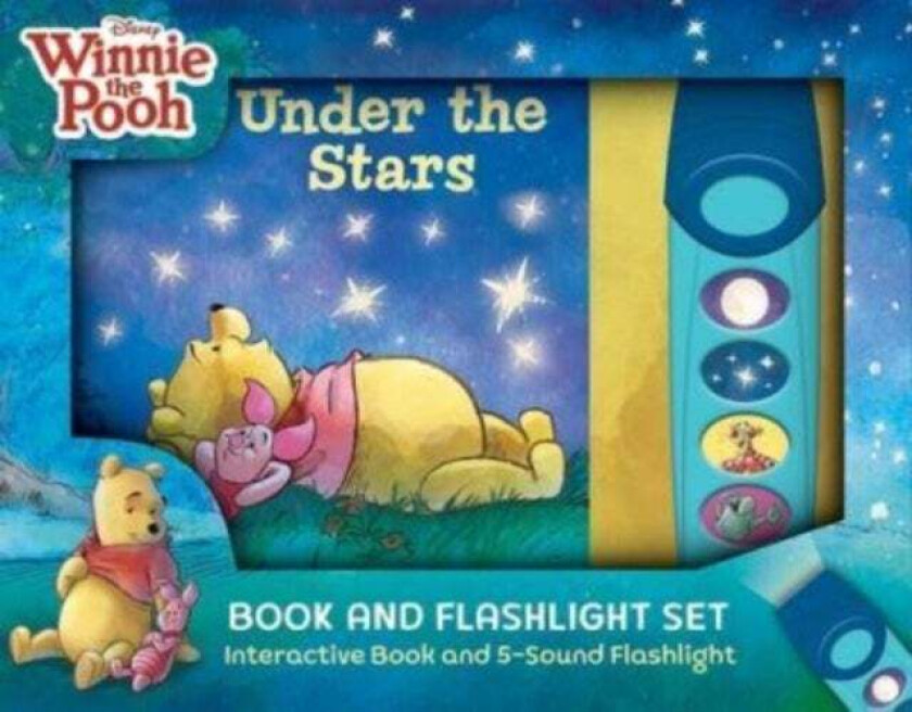 Disney Winnie the Pooh: Under the Stars Book and 5-Sound Flashlight Set av Pi Kids