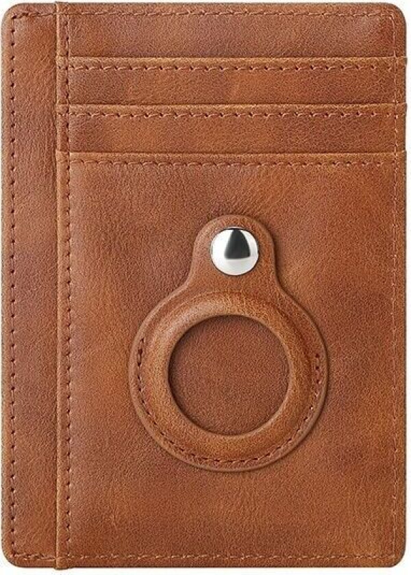 INF Kortholder med RFID-signalblokkering og Airtag-holder Brun Brun