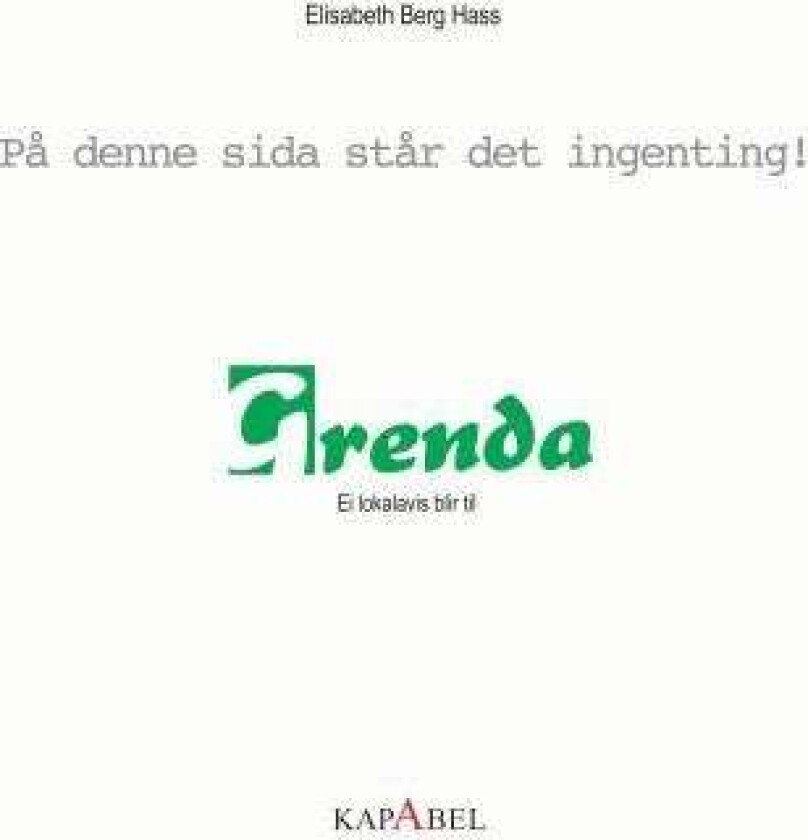 Grenda av Elisabeth Berg Hass