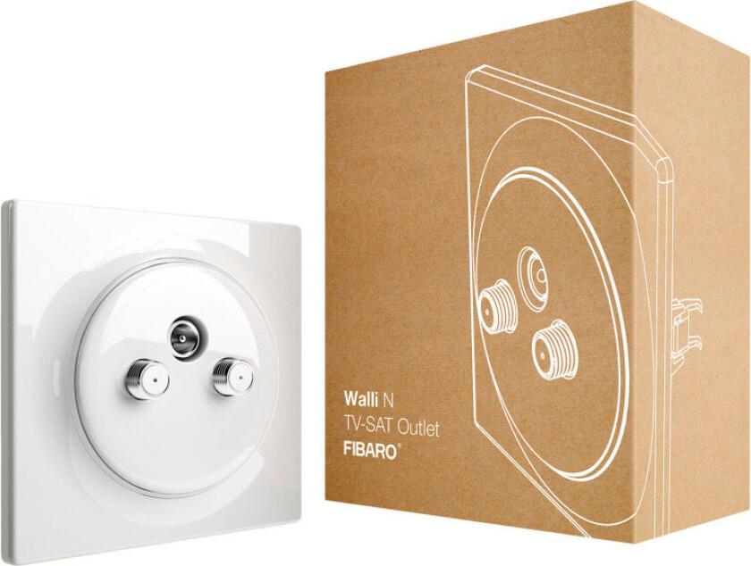 Fibaro Walli N TV-SAT Outlet - 4512588