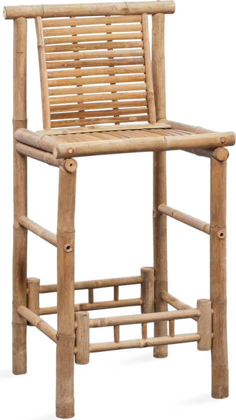 Barstoler 2 stk - bambus