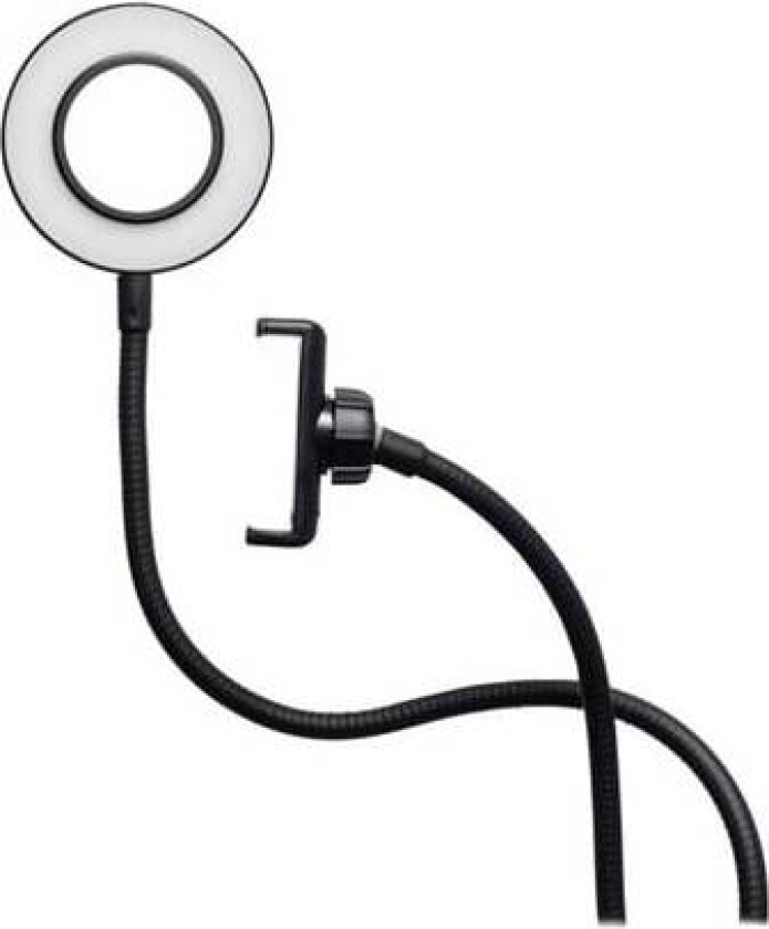 Vlogging Light - LED Selfie Ring Light with Smartphone Holder