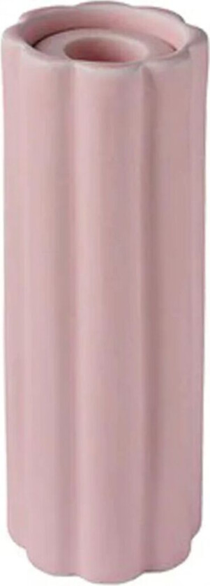 Birgit vase/lysholder 17 cm Lily rosa