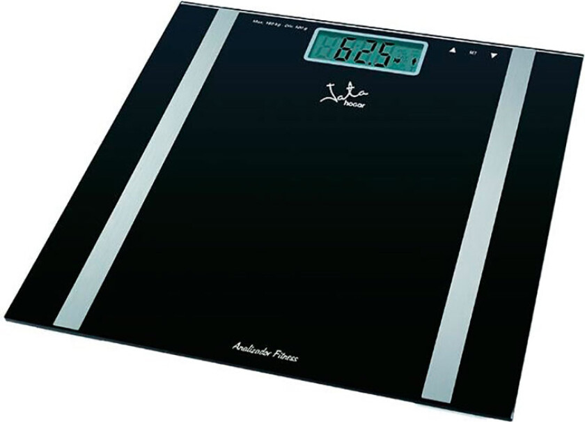 Digital baderomsvekt JATA 531 svart glass Herdet glass batterier x 2