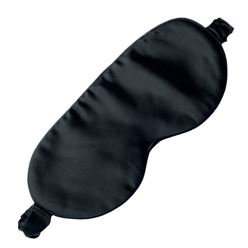 Silk Sleep Mask Black 9x21cm