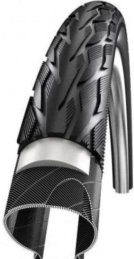 SCHWALBE Delta Cruiser Plus Non folding tire (37-622) Black, Green, PunctureGuard, PSI max:85 PSI, Yes, Weight:775 g