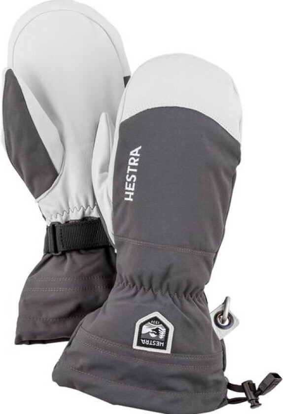 Army Leather Heli Ski Mitt 9, Grey