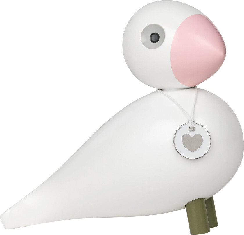 Kay Bojesen sangfugl Hope Hvit-rosa