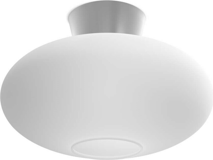 Bullo takplafond XL klart glass Ø 38 cm Aluminium