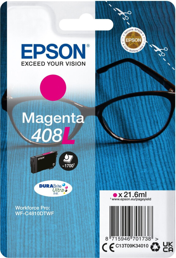 Blekk Magenta 408xl – Wf-c4810