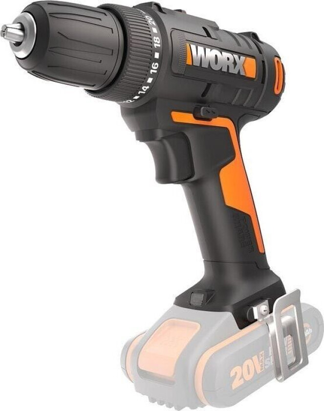 Worx bor-/skrutrekker WX100.9 skrutrekker 30Nm 20V