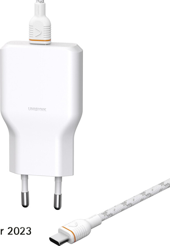 Usb-c Slim Wall Charger Kit G3 Hvit