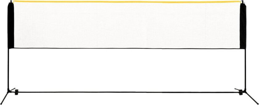 Justerbart badmintonnett 400x103x94-158 cm metall