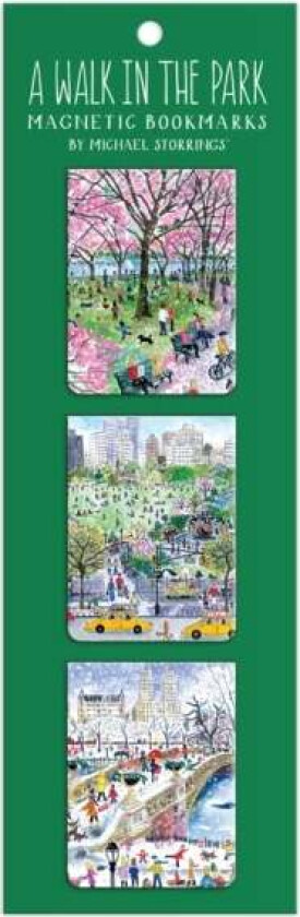 Michael Storrings Walk in the Park Magnetic Bookmarks av Galison