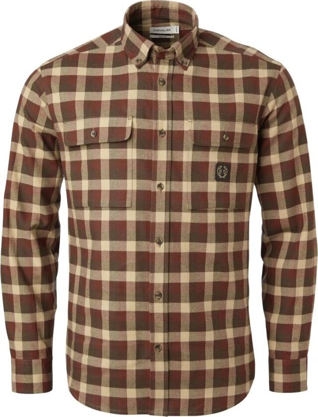 Bilde av Men's Heron Flannel Shirt Holly Green Checked S