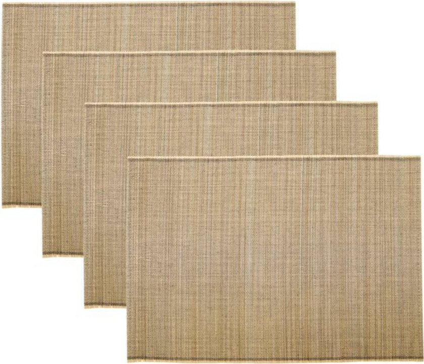 Bamb spisebrikke 33x45 cm 4-stk. Natur