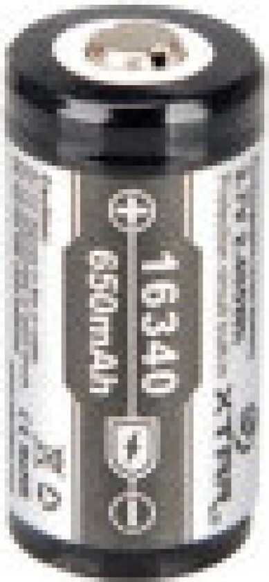16340 Li-ion-batteri 3,7 V 650 mAh