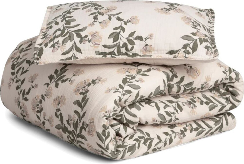 Garbo&Friends Honeysuckle Muslin sengesett baby 70x80 cm/28x35 cm