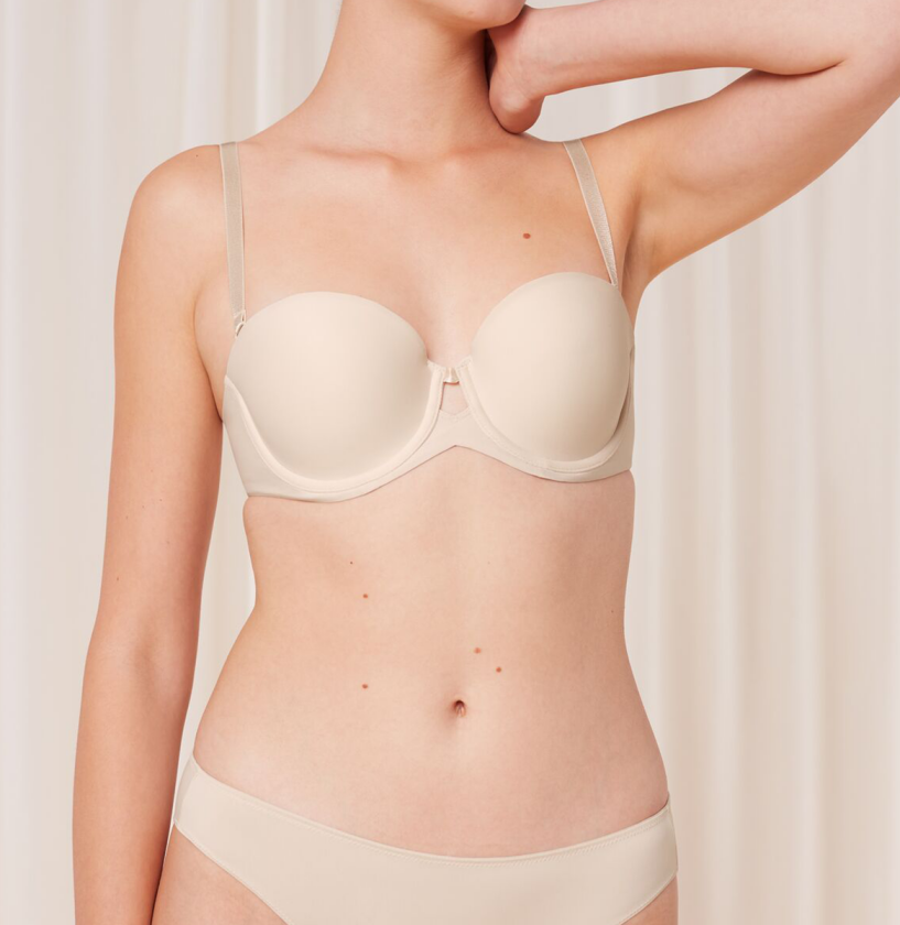 Pure Micro Wdp Stroppeløs BH, Farge: Cameo Beige, Størrelse: 75C, Kvinner