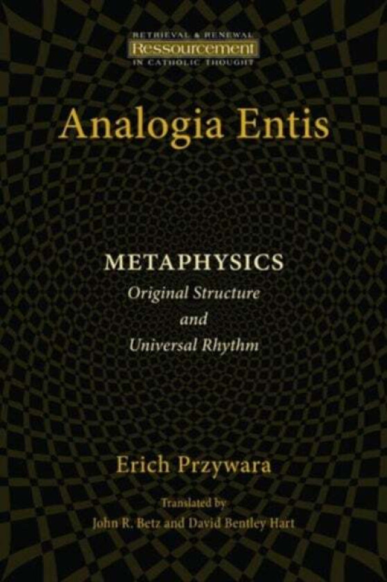 Analogia Entis av Erich Przywara