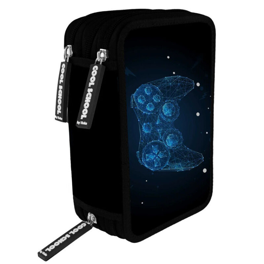 Cool School Trippelt Pennal M/ Innhold - Gaming