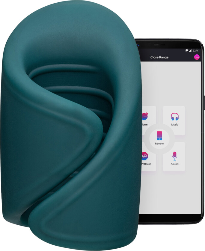 Lovense Gush Glans Massager Masturbator med vibrasjon