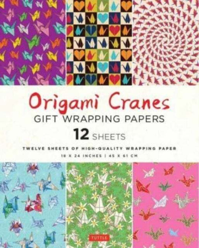 Origami Cranes Gift Wrapping Papers - 12 sheets av Tuttle Studio