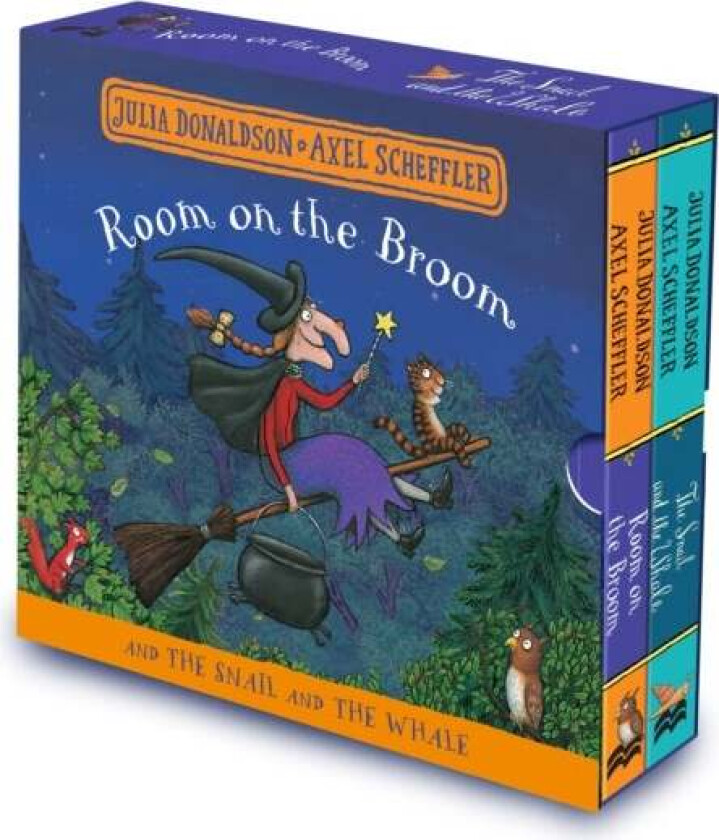 Room on the Broom and The Snail and the Whale Board Book Gift Slipcase av Julia Donaldson