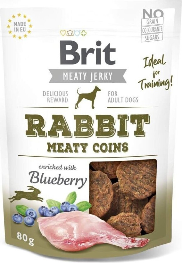 Brit Care Meaty Jerky Coins Rabbit 80 g