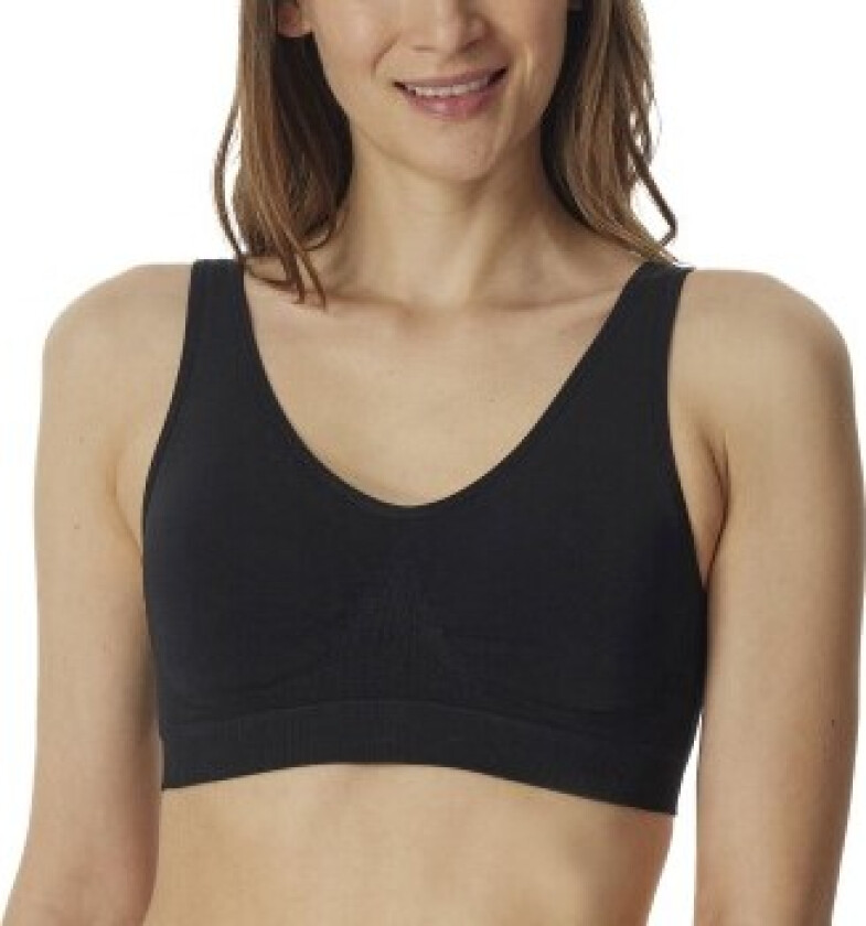 BH Bustier Removable Pads Bra Svart polyamid 3XL Dame