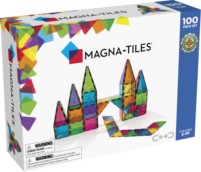 Magna Tiles Clear Colors 100 Stk Magna Tiles Collection Set 43003
