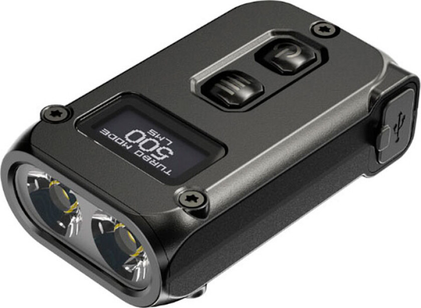 Nitecore TINI 2, Lommelykt, Sort, Polykarbonat (PC), Knapper, 1 m, IP54
