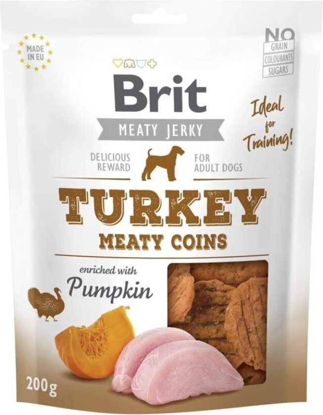 Bilde av Brit Care Meaty Jerky Coins Turkey (200 g)