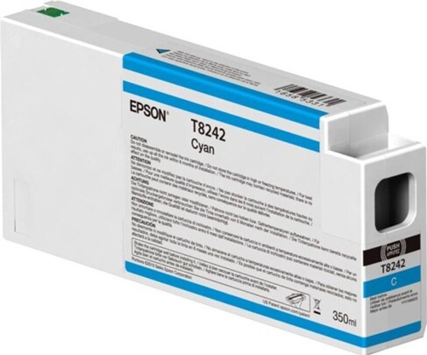 T8242 - cyan - original - ink cartridge - Blekkpatron Blå