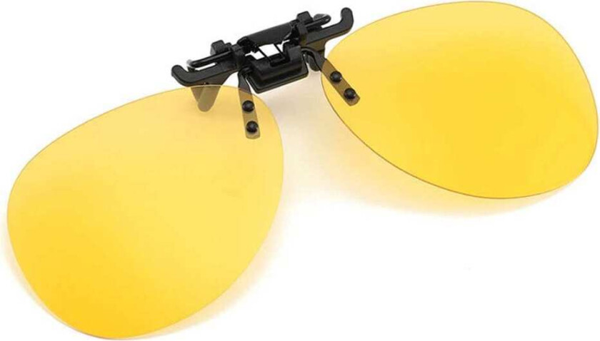 Clip-on Aviator Sunglasses Pilot Glasses Yellow Night Vision