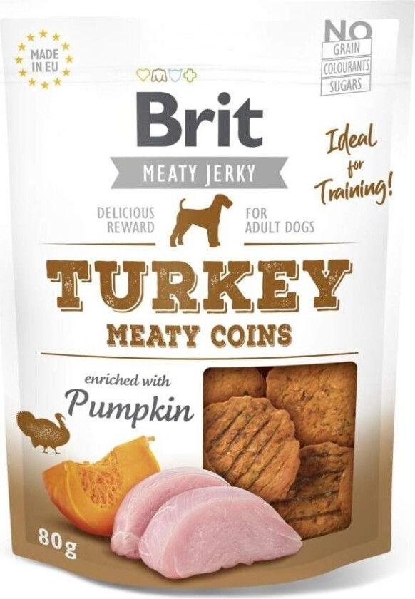 Brit Care Meaty Jerky Coins Turkey (80 g)