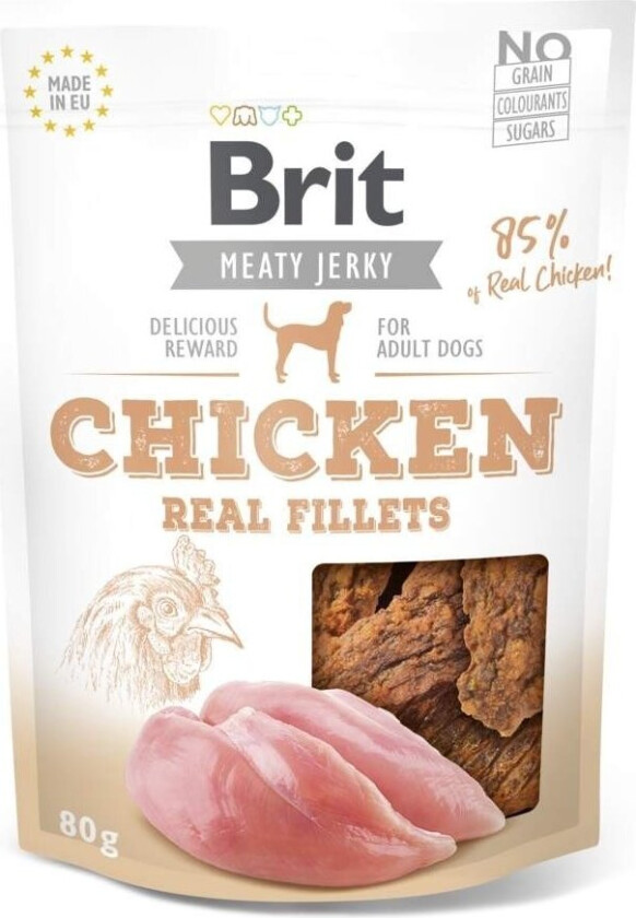 Brit Care Meaty Jerky Chicken Fillets (80 g)