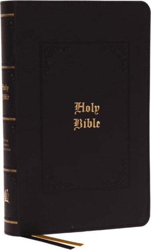 KJV, Personal Size Large Print Reference Bible, Vintage Series, Leathersoft, Black, Red Letter, Comf av Thomas Nelson