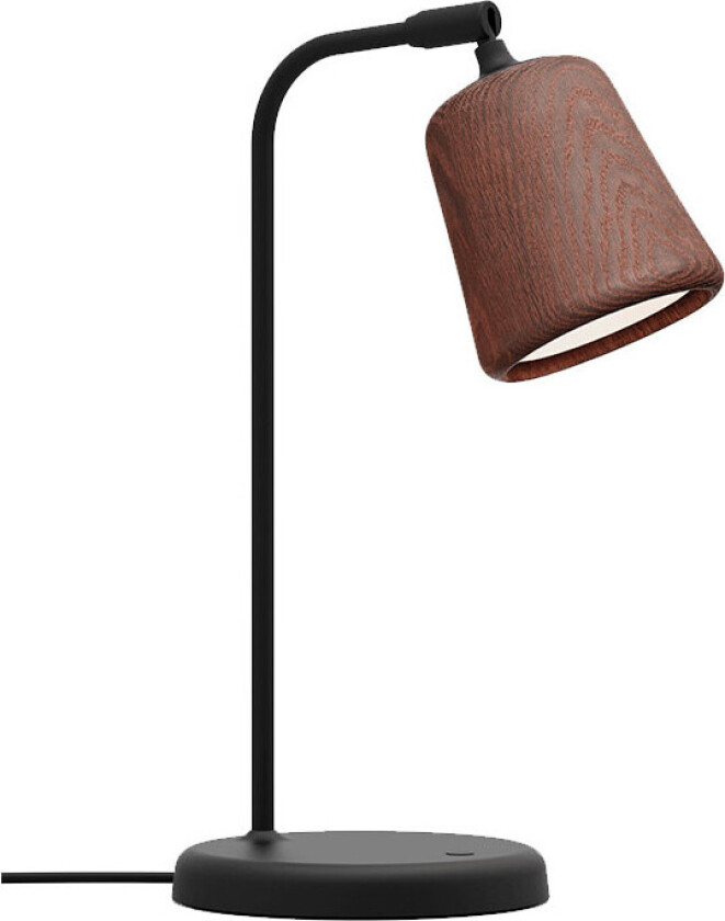 Material bordlampe Smoked oak