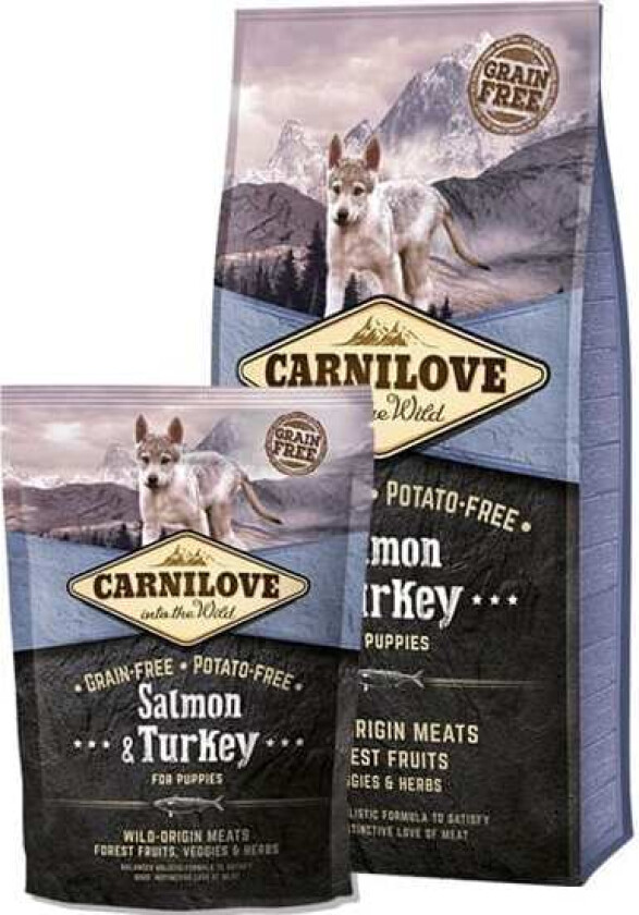 Carnilove laks & kalkun, Puppy (1,5 kg)
