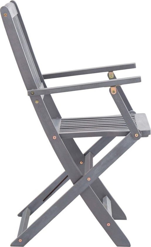 Utendørs spisestue 7 deler heltre akasie grå