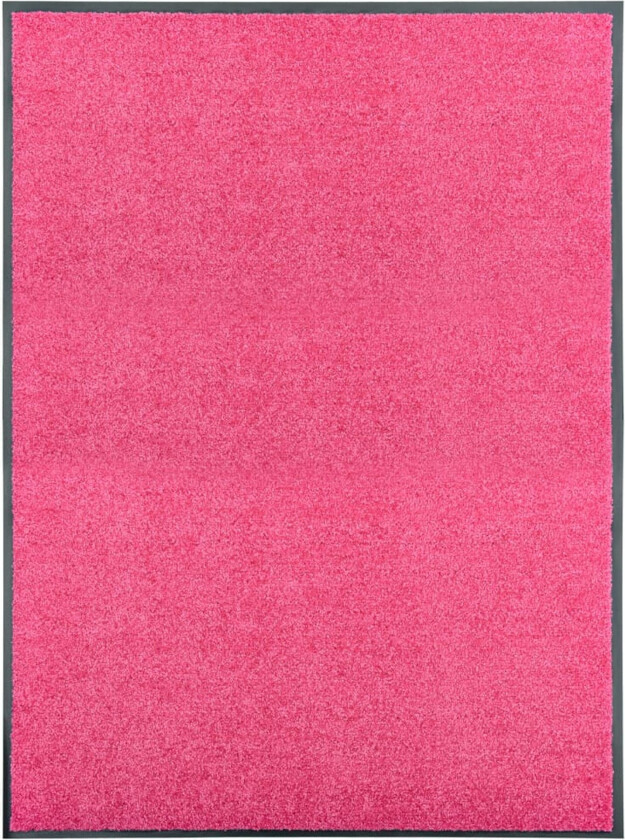 Dørmatte vaskbar 90x120 cm - rosa