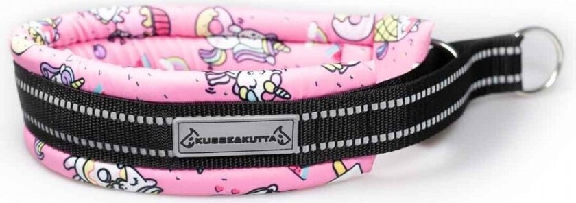 Kusse&Kutta Hundhalsband Bred Modell Rosa Donuts (8)